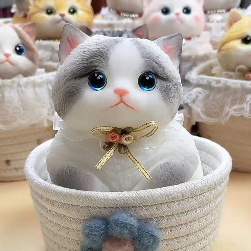 Cat cat pinch music food grade silicone material decompression toy creative gift cat cute pet silicone pinch