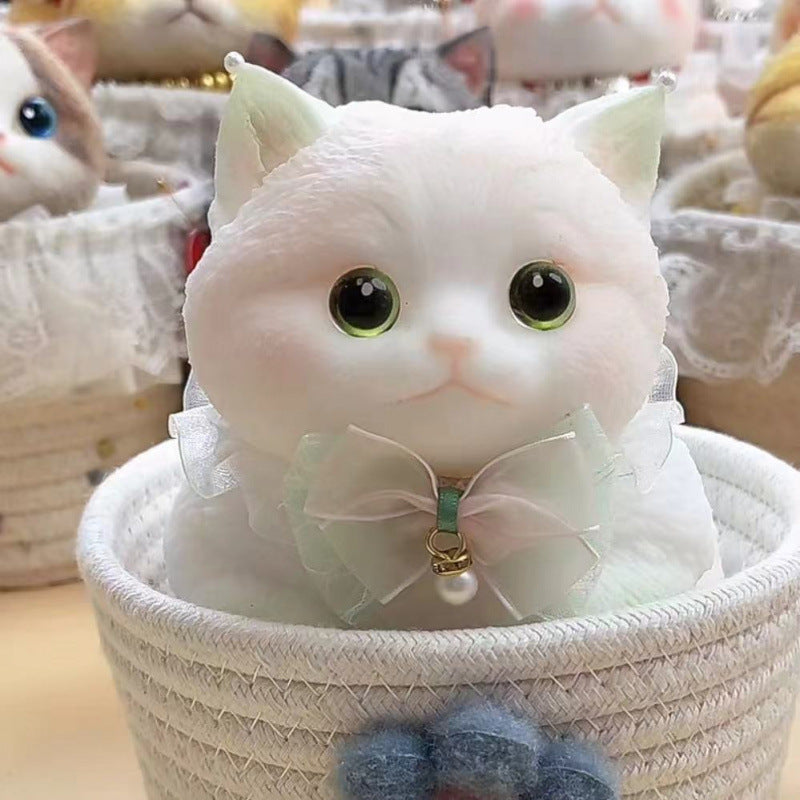 Cat cat pinch music food grade silicone material decompression toy creative gift cat cute pet silicone pinch