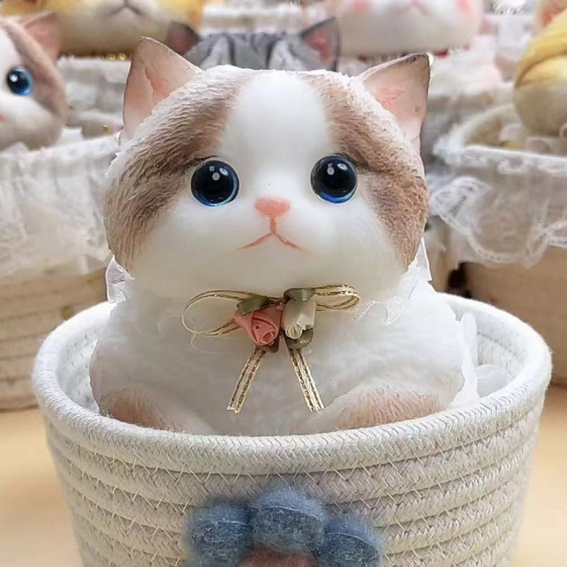 Cat cat pinch music food grade silicone material decompression toy creative gift cat cute pet silicone pinch