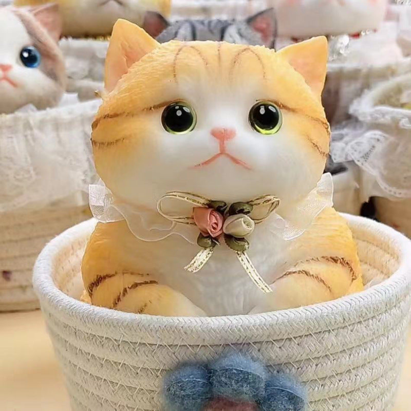 Cat cat pinch music food grade silicone material decompression toy creative gift cat cute pet silicone pinch