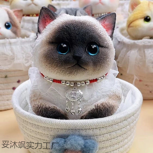 Cat cat pinch music food grade silicone material decompression toy creative gift cat cute pet silicone pinch