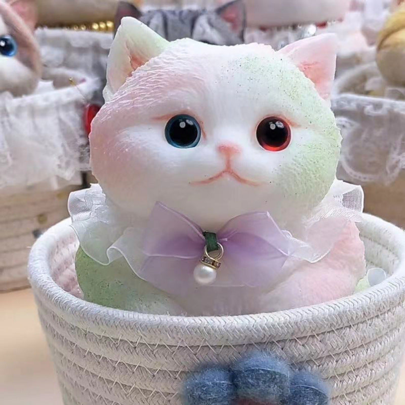 Cat cat pinch music food grade silicone material decompression toy creative gift cat cute pet silicone pinch
