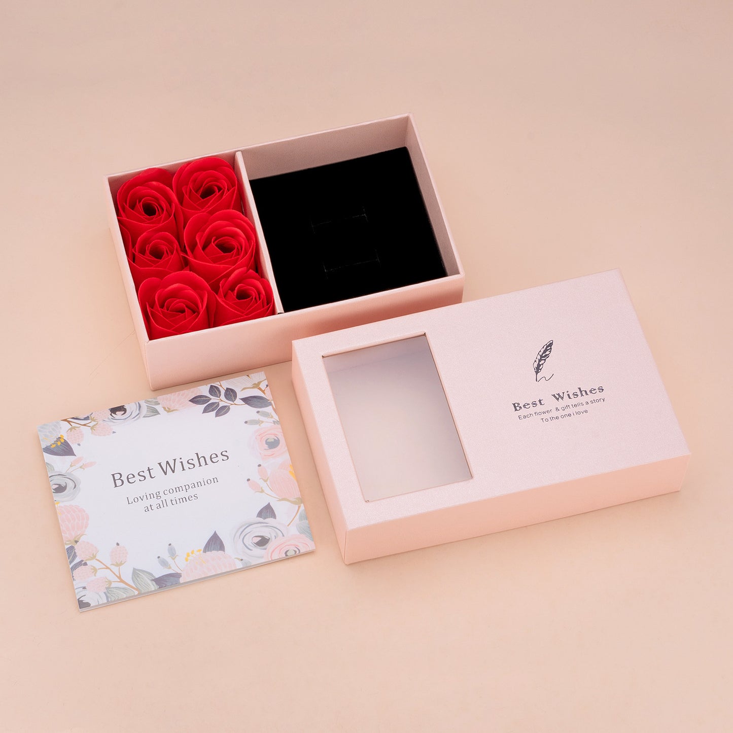 6バラジュエリーギフトボックス誕生日告白バレンタインリングネックレスジュエリーユニバーサルボックスガーリーハートパッケージ