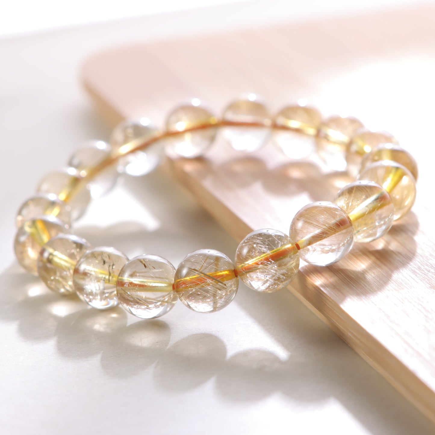 Golden Rutilated Quartz Bracelet