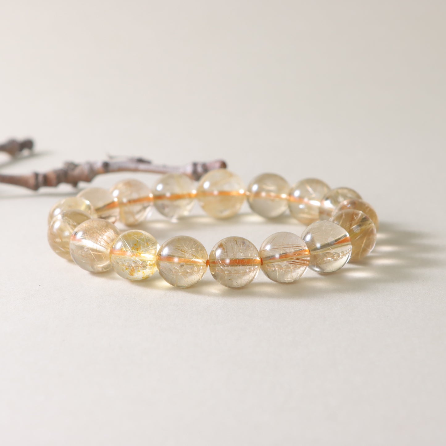 Golden Rutilated Quartz Bracelet