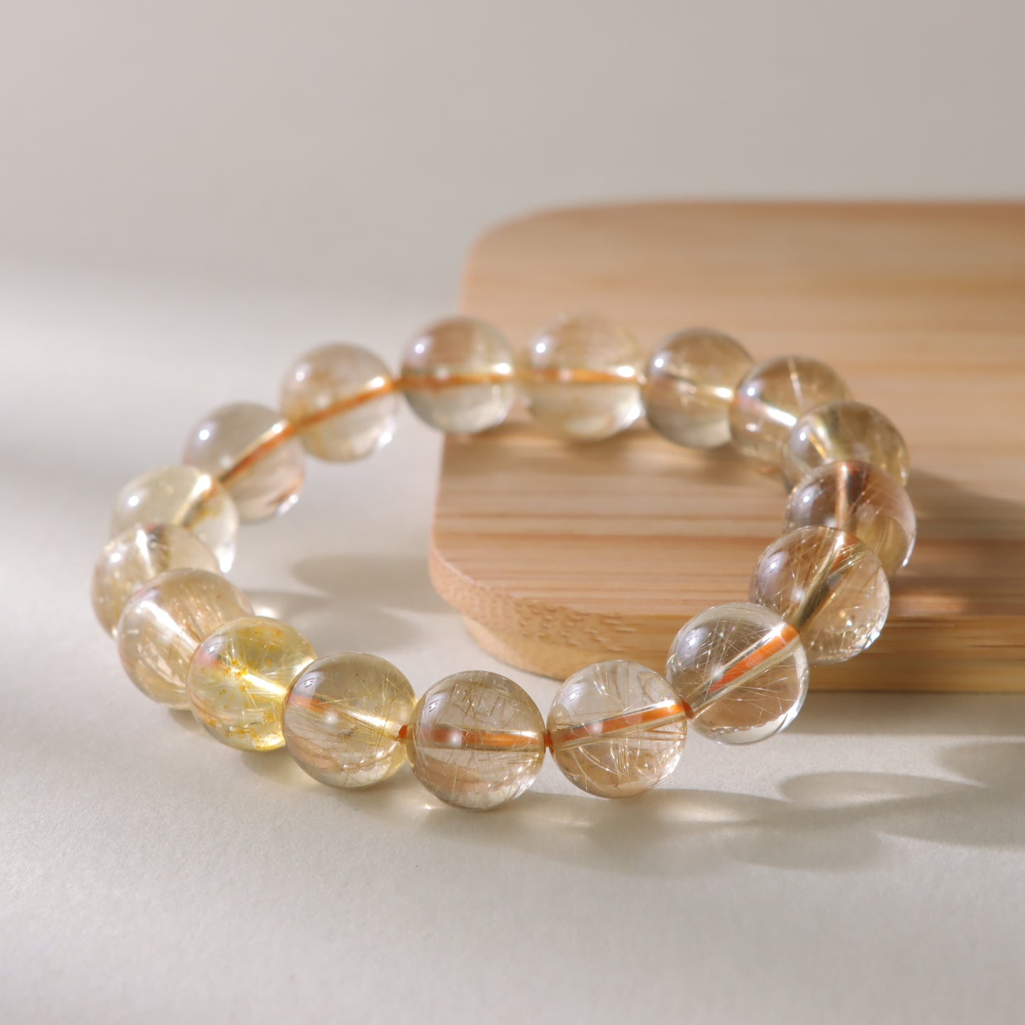 Golden Rutilated Quartz Bracelet