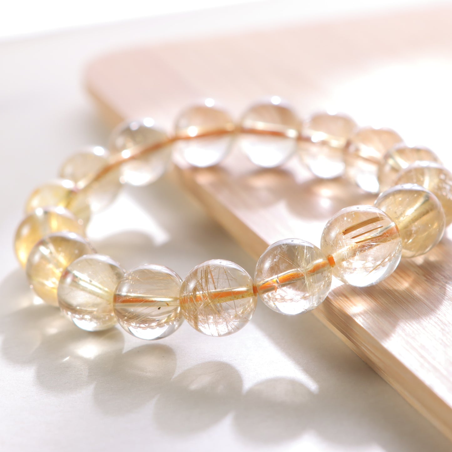 Golden Rutilated Quartz Bracelet