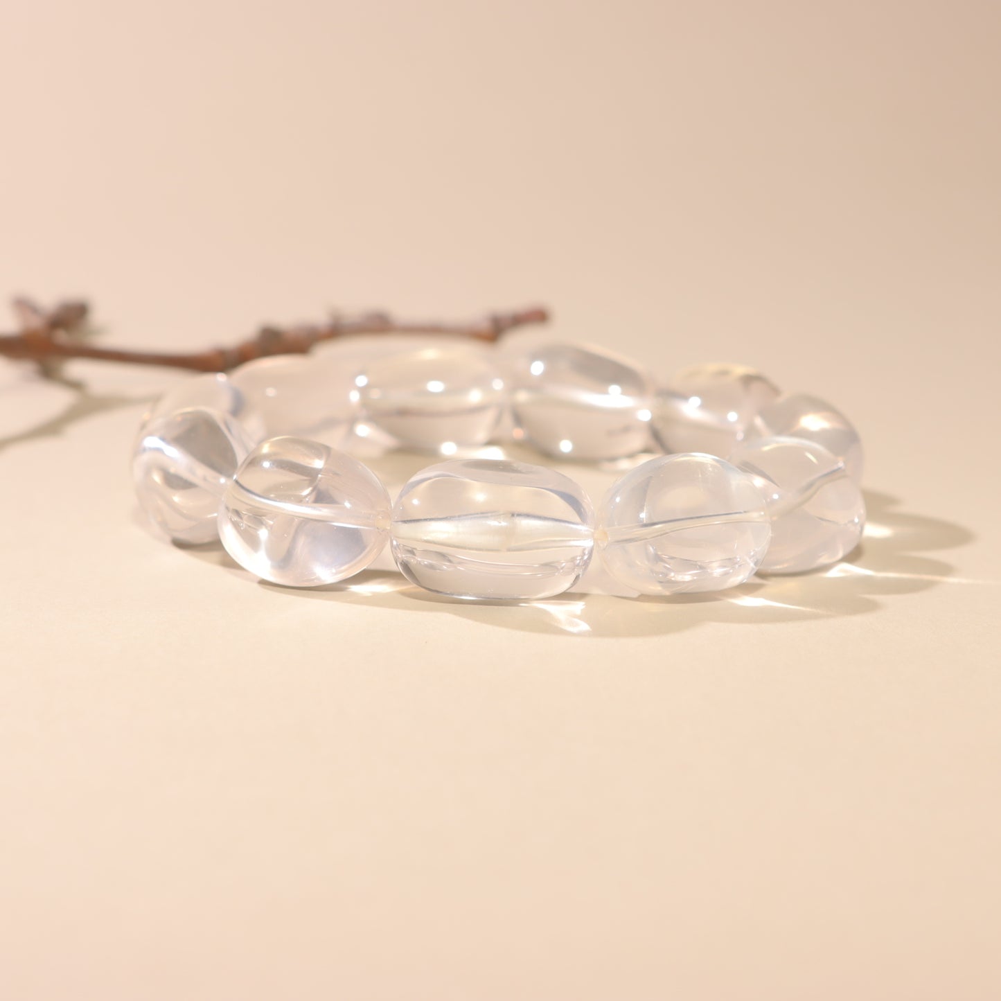 Clear Quartz Oval Bracelet