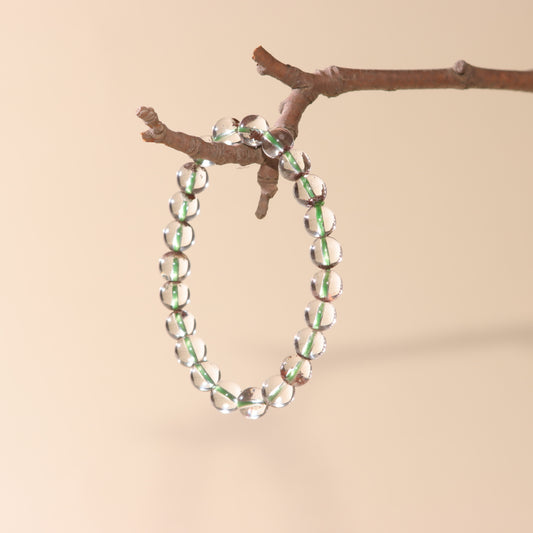 High Quality Pure Green Phantom Quartz Bracelet