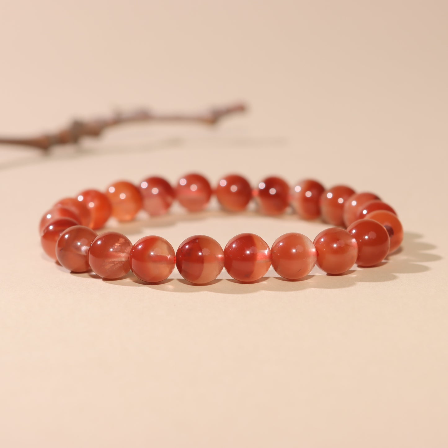 Red Hair Rutilated Quartz Bracelet