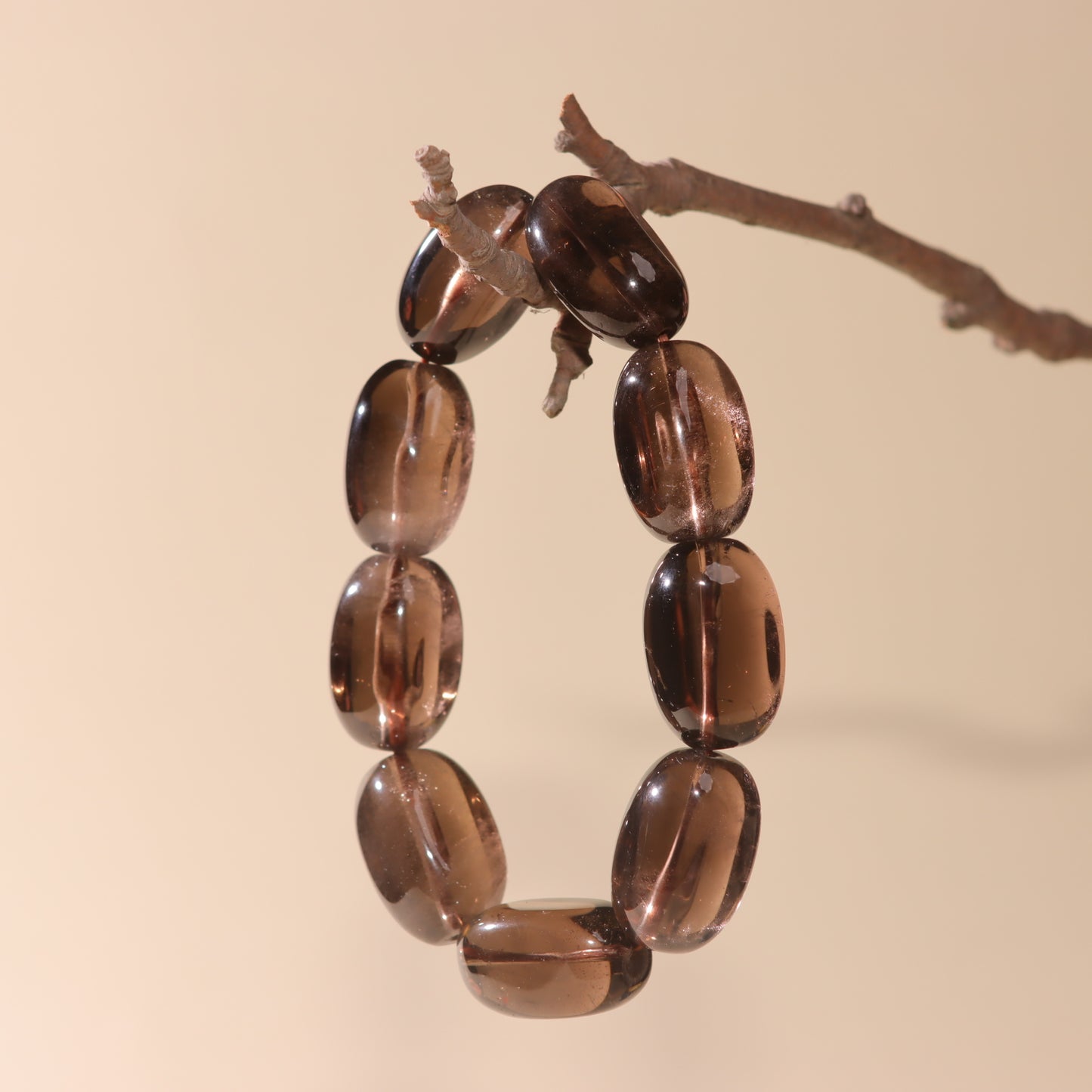 Smoky Quartz Oval Bracelet