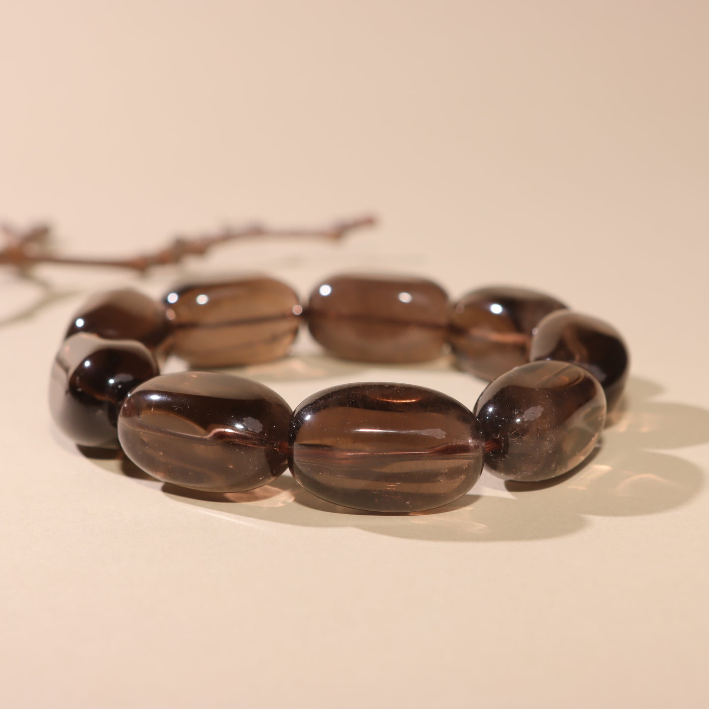 Smoky Quartz Oval Bracelet